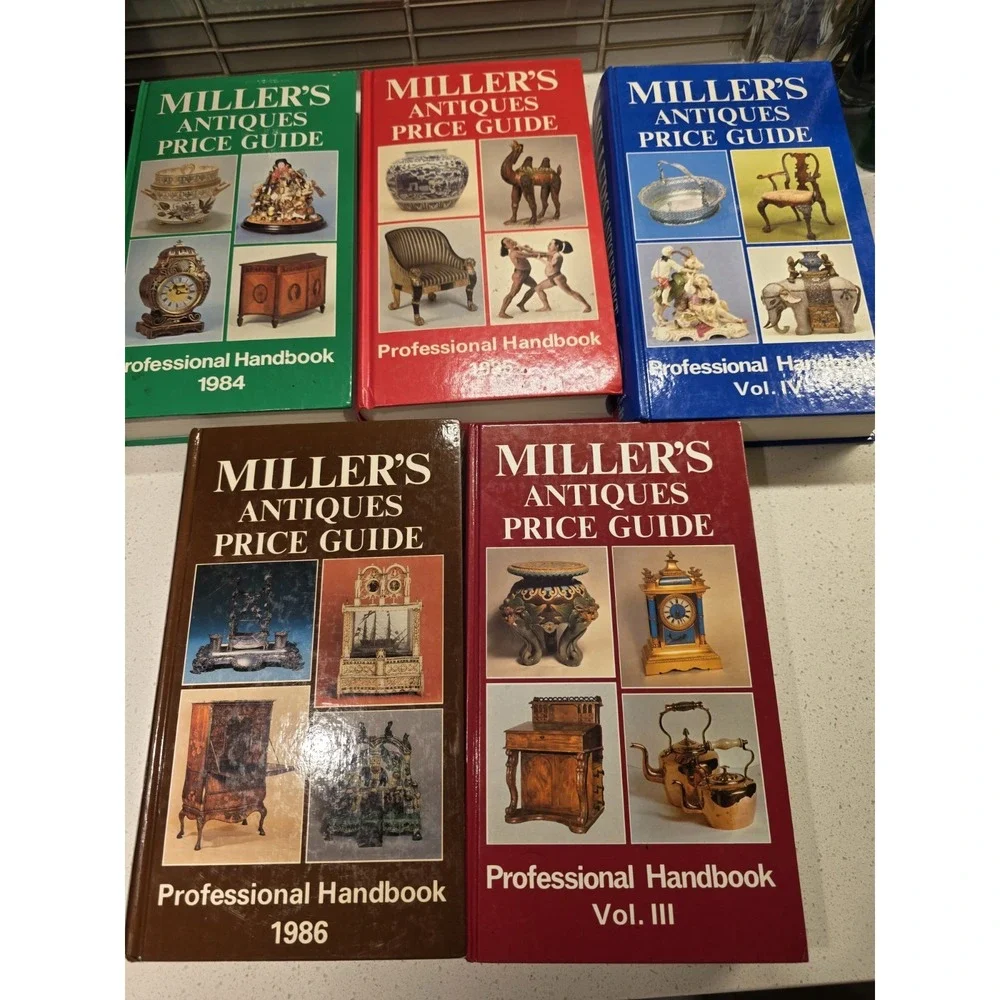 Lot of 5 Vintage 1980s Miller's Antiques Book Lot